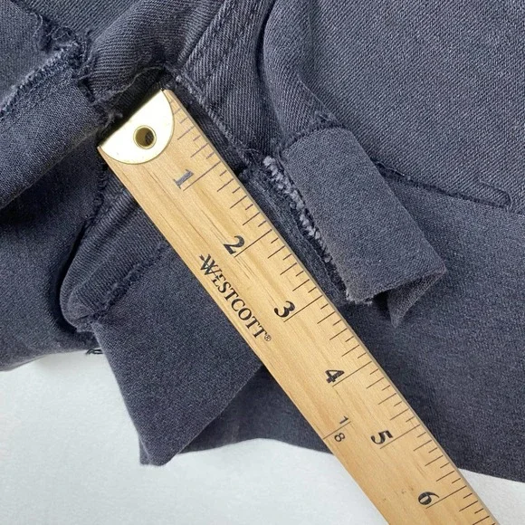 NWT Madewell Women's Size 18W Black High Rise‎ Denim Shorts Cuffed Hem Casual - Picture 6 of 12